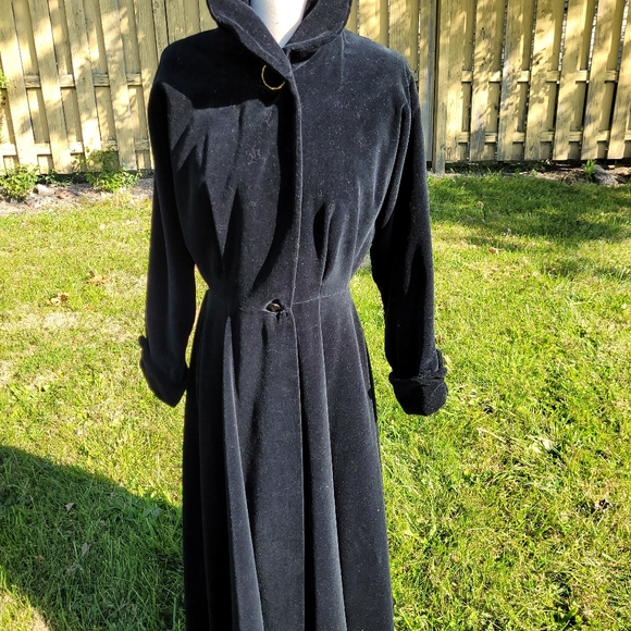 Cotton Velvet swing coat - Picture 10 of 14
